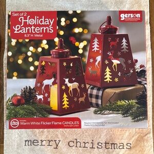 Gerson Holiday Lanterns Set of 2